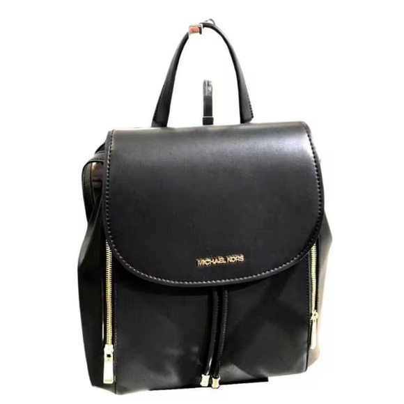 Michael Kors Backpack Bag Phoebe Medium Flap Drawstring Backpack Black 
NWT - Picture 2 of 16